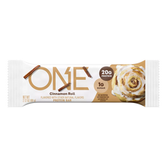 One Cinnamon Roll 20g of Protein 2.12 oz Each Bar Quantity 12 Bars Per Box Sweet Browse at UsaCandyWholesale.Com