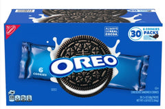 Oreo Cookies Each Pack 2.4 oz Each Pack Quantity 6 Cookies Per Pack 30 Packs Per Box Sweet Browse at UsaCandyWholesale.Com