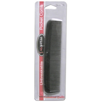 Pocket Hair Comb Black Color Comes In Blister Pack Quantity 1 Piece Happy Browse at UsaCandyWholesale.Com
