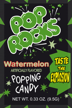 Pop Rocks Watermelon Flavor 0.33 oz Each Pack Quantity 1 Single Pack Sweet Browse at UsaCandyWholesale.Com