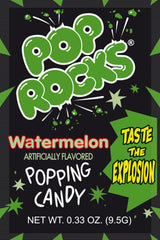 Pop Rocks Watermelon Flavor 0.33 oz Each Pack Quantity 1 Single Pack Sweet Browse at UsaCandyWholesale.Com