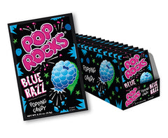 Pop Rocks Popping Candy Blue Raspberry Flavor Quantity 24 Packs Per Box Sweet Browse at UsaCandyWholesale.Com