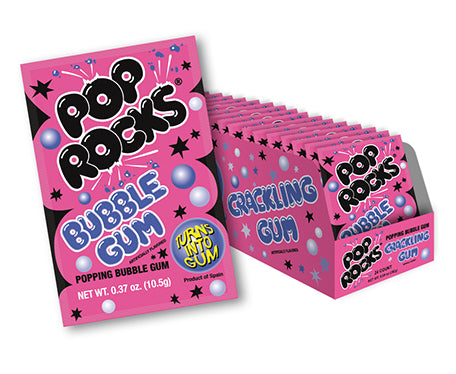 Pop Rocks Popping Candy Bubble Gum Flavor Quantity 24 Packs Per Box Sweet Browse at UsaCandyWholesale.Com