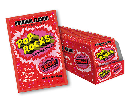 Pop Rocks Popping Candy Cherry Flavor Quantity 24 Packs Per Box Sweet Browse at UsaCandyWholesale.Com