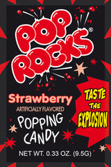Pop Rocks Strawberry Flavor 0.33 oz Each Pack Quantity 1 Single Pack Sweet Browse at UsaCandyWholesale.Com