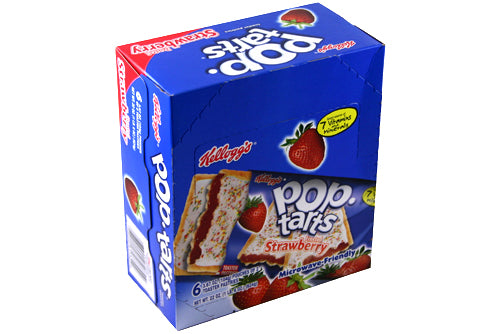 Pop Tarts Frosted Strawberry Flavor 3.67 oz Each Pack Quantity 6 Packs Per Box Sweet Browse at UsaCandyWholesale.Com
