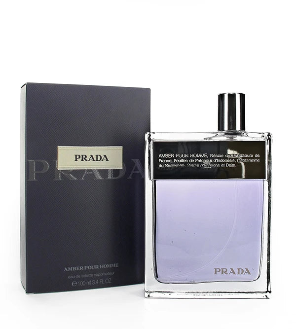 Prada Amber Pour Homme EAU DE Toilette 3.4oz Men UsaCandyWholesale.Com
