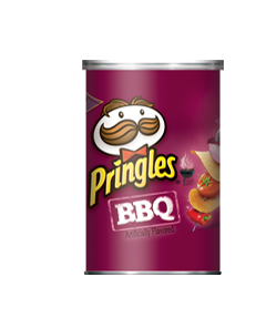 Pringles Chips BBQ Flavor Each Can 1.31 oz Quantity 12 Pieces Per Case Sweet Browse at UsaCandyWholesale.Com