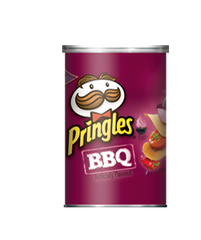 Pringles Chips BBQ Flavor Each Can 1.31 oz Quantity 12 Pieces Per Case Sweet Browse at UsaCandyWholesale.Com
