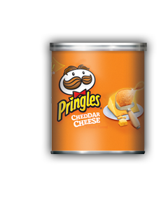 Pringles Chips Cheddar Cheese Flavor Each Can 1.31 oz Quantity 12 Pieces Per Case Sweet Browse at UsaCandyWholesale.Com