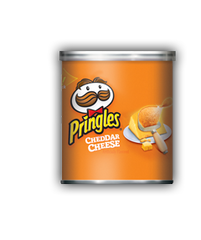 Pringles Chips Cheddar Cheese Flavor Each Can 1.31 oz Quantity 12 Pieces Per Case Sweet Browse at UsaCandyWholesale.Com
