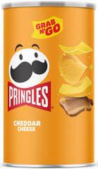 Pringles Chips Grab n Go Cheddar Cheese Flavor Each Can: 2.5 OZ Quantity 12 Cans Per Case Sweet Browse at UsaCandyWholesale.Com