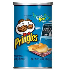 Pringles Chips Grab n Go Salt & Vinegar Flavor Each Can: 2.5 OZ Quantity 12 Cans Per Case Sweet Browse at UsaCandyWholesale.Com