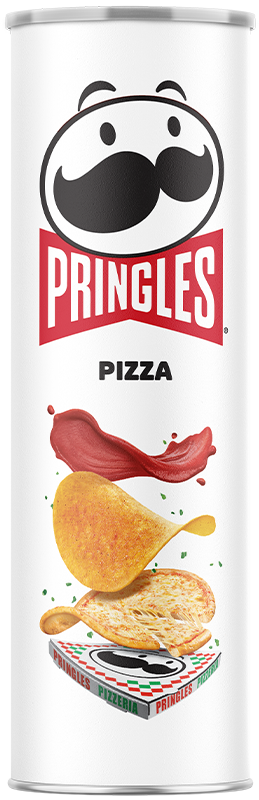 Pringles Chips Pizza Flavor Each Can: 5.57 OZ Quantity 14 Cans Per Case Sweet Browse at UsaCandyWholesale.Com