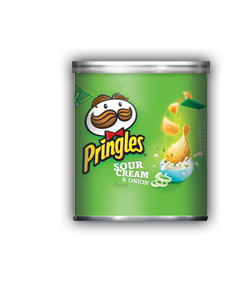 Pringles Chips Sour Cream & Onion Flavor Each Can 1.31 oz Quantity 12 Pieces Per Case Sweet Browse at UsaCandyWholesale.Com