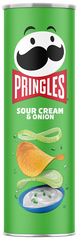 Pringles Chips Sour Cream & Onion Flavor Each Can: 5.57 OZ Quantity 14 Cans Per Case Sweet Browse at: UsaCandyWholesale.Com