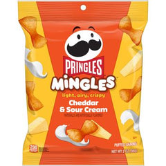 Pringles Mingles Cheddar & Sour Cream 2 oz Each Pack Quantity 6 Packs Per Case Sweet Browse at UsaCandyWholesale.Com