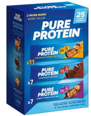 Pure Protein Bar Variety 1.76 oz Quantity 25 Bars Per Box Sweet Browse at UsaCandyWholesale.Com
