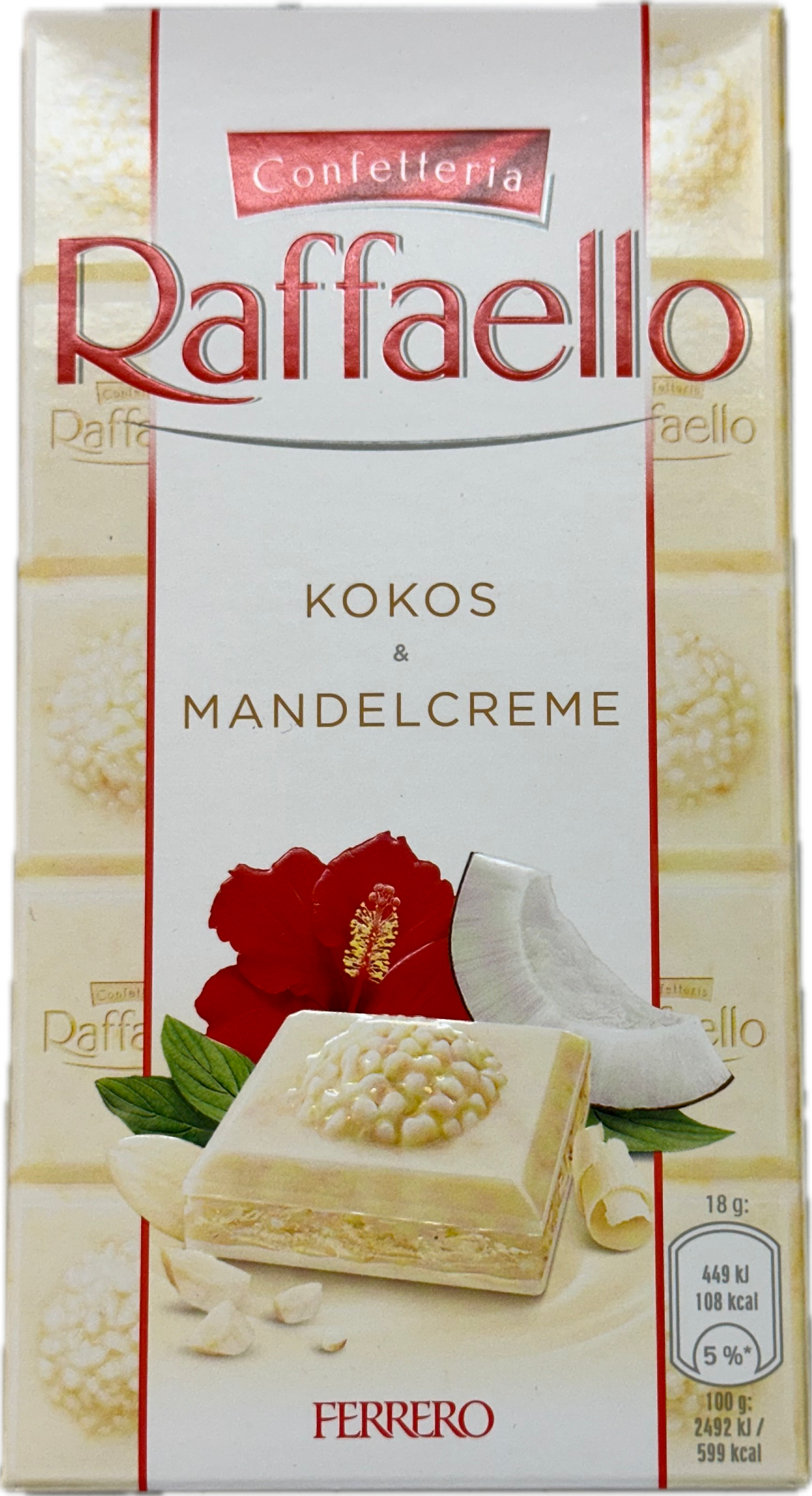 Raffaello Kokos Mandel Cream 100g (1 Bar) at UsaCandyWholesale.Com