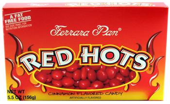 Red Hots Theater Movie Box 5 oz Each Box Quantity 12 Box Per Case Sweet Browse at UsaCandyWholesale.Com