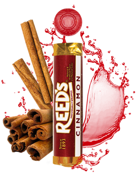 Reeds Cinnamon Flavor Hard Candy Quantity 24 Rolls Per Box Sweet Browse at UsaCandyWholesale.Com