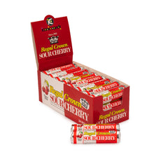 Reeds Regal Crown Sour Cherry Quantity 24 Rolls Per Box Sweet Browse at UsaCandyWholesale.Com