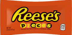 Reese's Pieces Peanut Butter In Crunchy Shell Each Pack 1.53 oz Quantity 18 Packs Per Box Sweet Browse at UsaCandyWholesale.Com