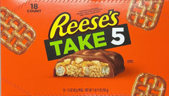 Reese's Take 5 Candy Each Bar 1.5 oz Quantity 18 Bars Per Box Sweet Browse at UsaCandyWholesale.Com