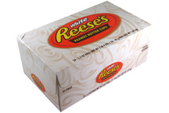 Reese's White Peanut Butter Cups Covered with White Chocolate Each Bar 1.5 oz Quantity 24 Packs Per Box Sweet Browse at UsaCandyWholesale.Com