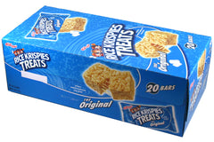Rice Krispies Treats The Original Crisp Marshmallow Squares 1.3 oz Each Bar Quantity 20 Bars Per Box Sweet Browse at UsaCandyWholesale.Com