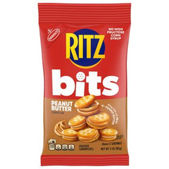Ritz Bits Peanut Butter Each Pack 3 oz Quantity 12 Packs Per Case Sweet Browse at UsaCandyWholesale.Com
