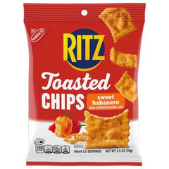Ritz Toasted Chips Sweet Habanaro Each Pack 2.5 oz Quantity 12 Packs Per Case Sweet Browse at UsaCandyWholesale.Com