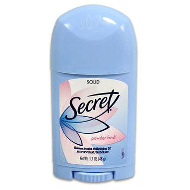 Secret Solid Deodorant Powder Fresh 1.7 oz Each Piece Quantity 1 Piece Happy Browse at UsaCandyWholesale.Com