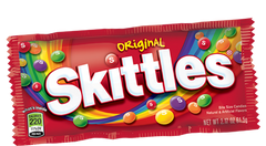 Skittles Bite Size Original Flavors Grape, Lemon, Green Apple, Strawberry & Orange 2.17 oz Each Pack Quantity 36 Packs Per Box Sweet Browse at UsaCandyWholesale.Com