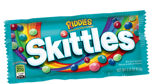 Skittles Bite Size Tropical Flavors Contains Pineapple Raspberry Fruit, Banana Berry, Mango Strawberry 36 Packs Per Box Sweet Browse at UsaCandyWholesale.Com