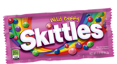 mSkittles Bite Size Wild Berry Flavors Contains Melon Berry, Raspberry, Wild Cherry & Strawberry 36 Packs Per Box Sweet Browse at UsaCandyWholesale.Com