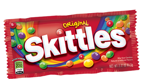 Skittles Original King Size Each Pack 4 oz Quantity 24 Packs Per Box Sweet Browse at UsaCandyWholesale.Com