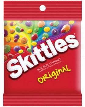 Skittles Original Peg Bag 7.2 oz Each Bag Quantity 3 Packs Shop Now at UsaCandyWholesale.Com