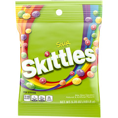 Skittles Sour Peg Bag 5.7 oz Each Bag Quantity 3 Packs Shop Now at UsaCandyWholesale.Com