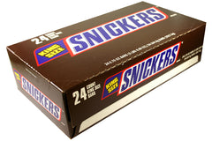 Snickers Candy Nuts Covered with Milk Chocolate King Size Each Bar 3.29 oz Quantity 24 Bars Sweet Browse at UsaCandyWholesale.Com