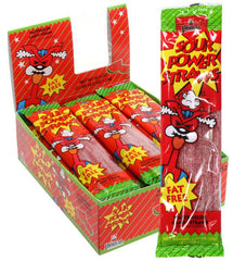 Sour Power Straws Candy Watermelon Flavor Sour Licorice Candy 1.75 Each Pack Quantity 24 Packs Per Box Sweet Browse at UsaCandyWholesale.Com