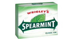 Spearmint t Bubble Gum Spearmint Flavor Slim Pack By Wrigley's Quantity 15 Sticks Per Pack 10 Packs Per Box Sweet Browse at UsaCandyWholesale.Com