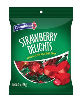 Strawberry Delight Peg Bag 7 oz Each Bag Quantity 3 Bags Sweet Browse at UsaCandyWholesale.Com