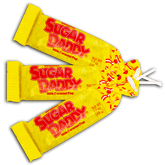 Sugar Daddy Milk Caramel Pops 1.7 oz each Pop Quantity 24 Pops Per Box Sweet Browse at UsaCandyWholesale.Com
