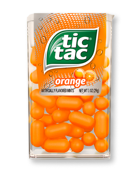 Tic Tac Mints Orange Flavor Each Pack Big Pack 1.7 oz Each Unit Quantity 12 Units Per Box Sweet Browse at UsaCandyWholesale.Com