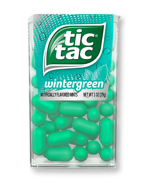 Tic Tac Mints Wintergreen Flavor Big Pack 1.7 oz Each Unit Quantity 12 Units Per Box Sweet Browse at UsaCandyWholesale.Com