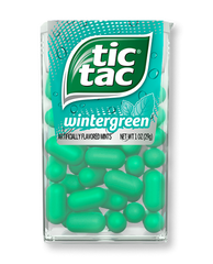 Tic Tac Mints Wintergreen Flavor Big Pack 1.7 oz Each Unit Quantity 12 Units Per Box Sweet Browse at UsaCandyWholesale.Com