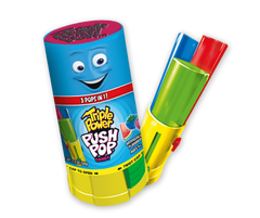 Triple Push Pops Assorted Flavors Quantity1 6 Pieces Per BoxSweet Browse at UsaCandyWholesale.Com