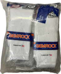 Tube Socks White Color Size 11 to 13 the Bag Bring 12 Pairs Gem Rock Brand Quantity 12 Pairs Happy Browse at UsaCandyWholesale.Com