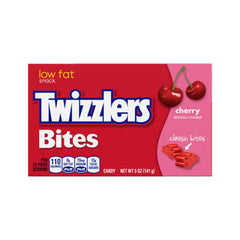 Twizzlers Bites Cherry Movie Theater Box 5 oz Each Box Quantity 12 Box Per Case Sweet Browse at UsaCandyWholesale.Com